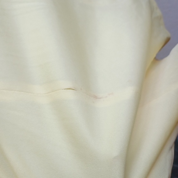 VTG 70s Prom Dress Yellow Flutter Sleeve & Collar Boho from Jc Penney size 10 - Picture 8 of 10